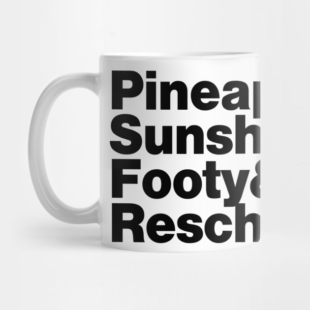 Reschs - Queensland Footy (black) by Simontology